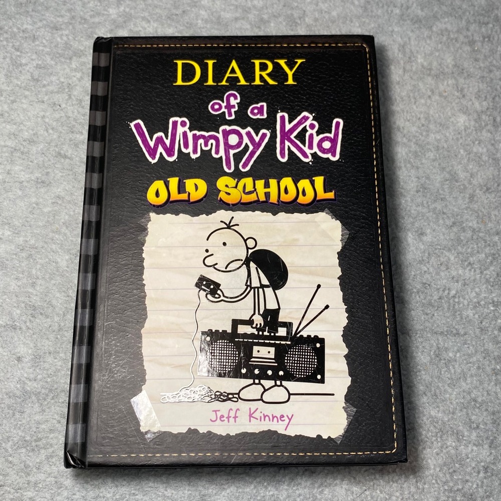 Diary of a Wimpy Kid Old School Book‎ 10 Black Hardcover Kids Jeff Kinney EUC